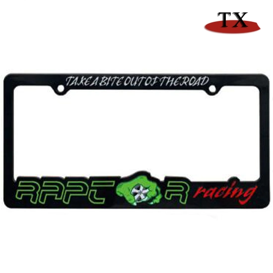 Custom Logo ABS Metal Car Number Plate Frame Auto Accessories License Plate Frame