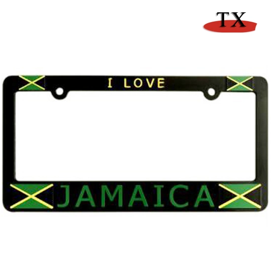 Custom Logo ABS Metal Car Number Plate Frame Auto Accessories License Plate Frame