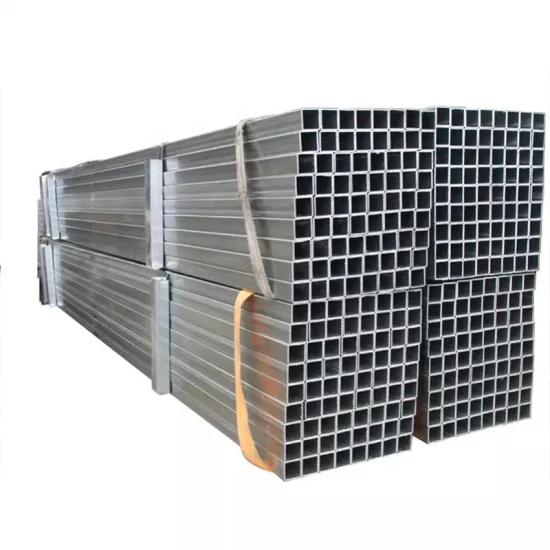 Recubrimiento de zinc en caliente 40*40mm En10255 Schedule 40 Tubo redondo de acero galvanizado en frío Tubo/Gi Galvanizado Soldado sin soldadura Tubo de acero cuadrado para andamios